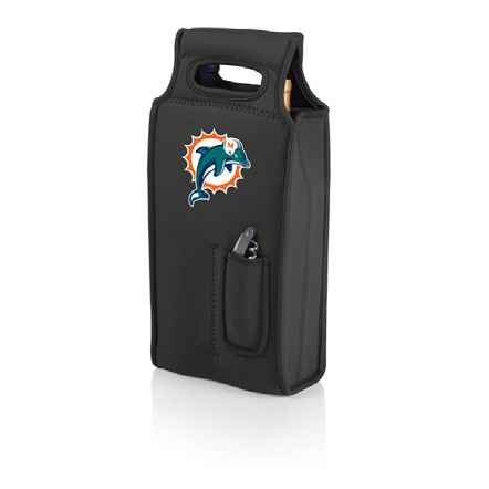 Miami Dolphins Samba Wine Tote - Black - Click Image to Close