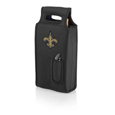 New Orleans Saints Samba Wine Tote - Black - Click Image to Close