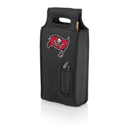 Tampa Bay Buccaneers Samba Wine Tote - Black - Click Image to Close