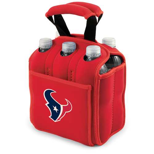 Houston Texans Six-Pack Beverage Buddy - Red - Click Image to Close