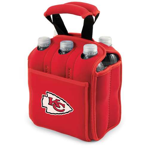 Kansas City Chiefs Six-Pack Beverage Buddy - Red - Click Image to Close