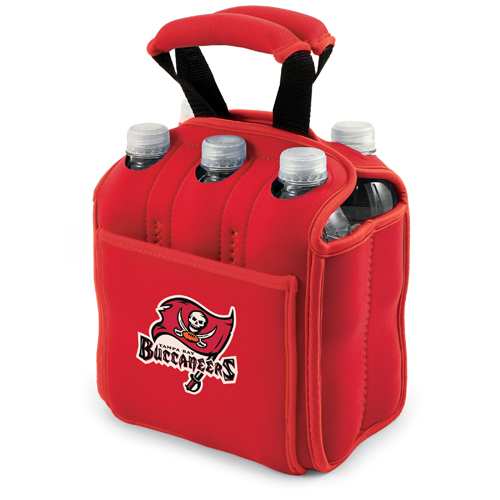 Tampa Bay Buccaneers Six-Pack Beverage Buddy - Red - Click Image to Close