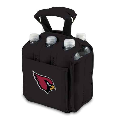 Arizona Cardinals Six-Pack Beverage Buddy - Black - Click Image to Close