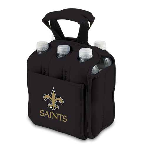 New Orleans Saints Six-Pack Beverage Buddy - Black - Click Image to Close