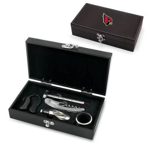 Arizona Cardinals Syrah Wine Accessory Set - Click Image to Close