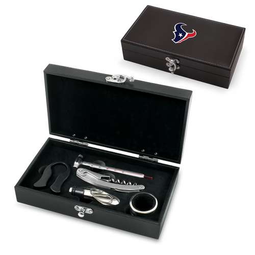 Houston Texans Syrah Wine Accessory Set - Click Image to Close