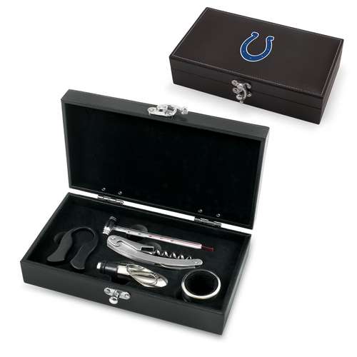 Indianapolis Colts Syrah Wine Accessory Set - Click Image to Close