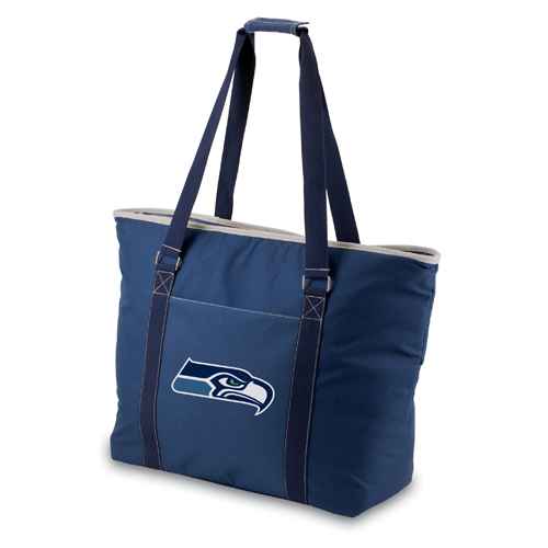 Seattle Seahawks Tahoe Beach Bag - Navy - Click Image to Close