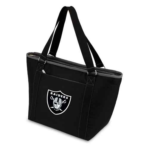 Oakland Raiders Topanga Cooler Tote - Black - Click Image to Close