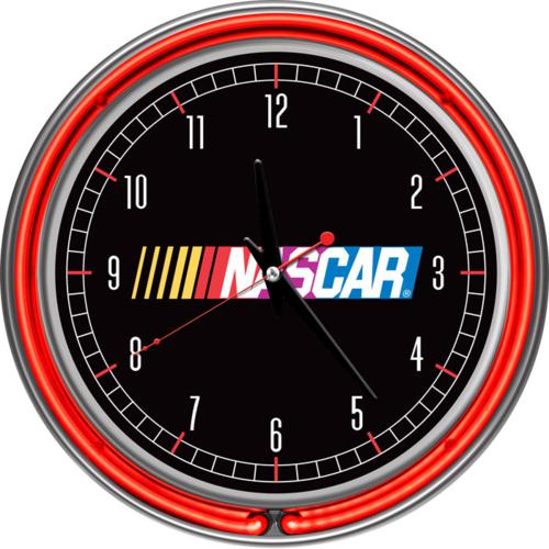 NASCAR Neon Wall Clock - Click Image to Close