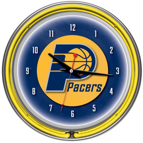 Indiana Pacers Neon Wall Clock - Click Image to Close