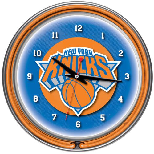 New York Knicks Neon Wall Clock - Click Image to Close