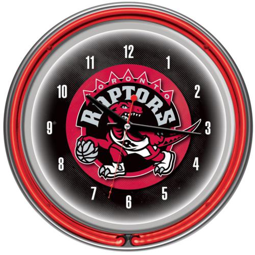 Toronto Raptors Neon Wall Clock - Click Image to Close