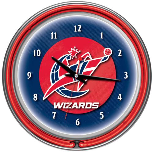 Washington Wizards Neon Wall Clock - Click Image to Close