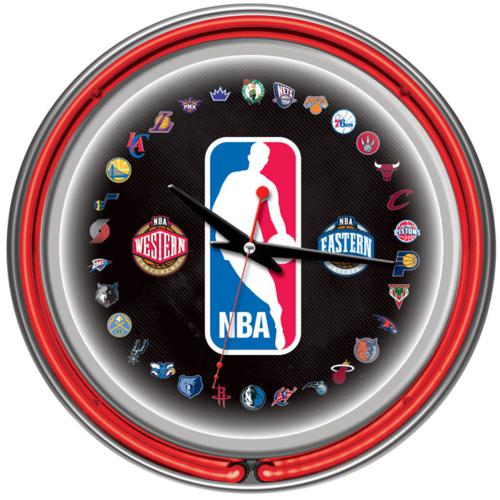 NBA Neon Wall Clock - Click Image to Close