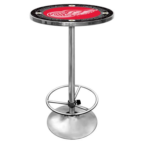Detroit Red Wings Vintage Logo Pub Table - Click Image to Close