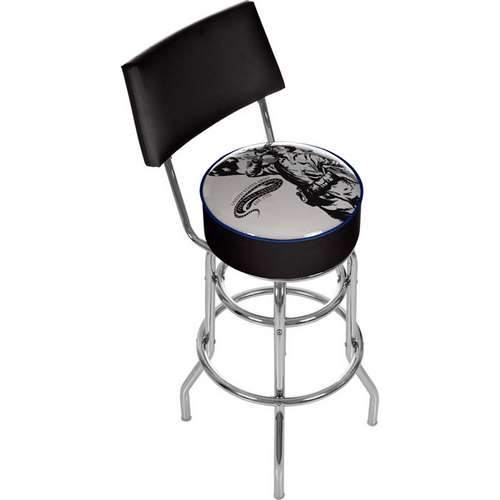 U.S. Army The Horn Calls Padded Bar Stool with Back - Click Image to Close