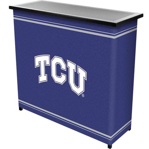 Texas Christian University Portable Bar with 2 Shelves - Click Image to Close