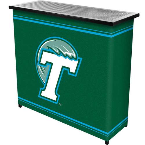 Tulane University Portable Bar with 2 Shelves - Click Image to Close