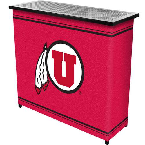 University of Utah Portable Bar with 2 Shelves - Click Image to Close