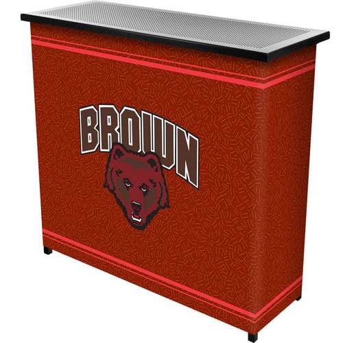 Brown University Portable Bar with 2 Shelves - Click Image to Close