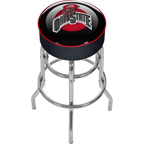 Ohio State University Rushing Brutus Padded Bar Stool - Click Image to Close