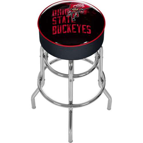 Ohio State University Buckeyes Smoking Brutus Bar Stool - Click Image to Close