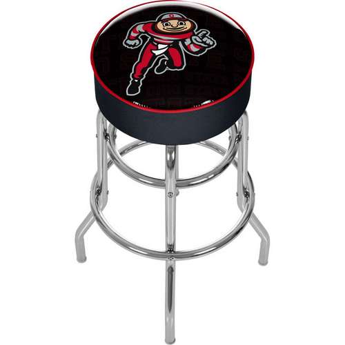 Ohio State University Dashing Brutus Padded Bar Stool - Click Image to Close