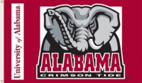 Alabama Crimson Tide 3' x 5' Flag with Grommets - Elephant