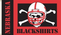 University of Nebraska 3' x 5' Blackshirts Flag with Grommets