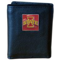 Iowa State University Tri-fold Leather Wallet with Tin