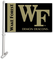 Wake Forest Demon Deacons Car Flag & Wall Bracket