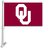 University of Oklahoma Car Flag & Wall Bracket