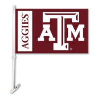 Texas A&M Aggies Car Flag & Wall Bracket