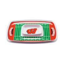 Wisconsin Badgers Football Chip & Dip Tray