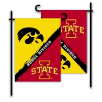 Iowa - Iowa State 2-Sided Garden Flag - House Divided