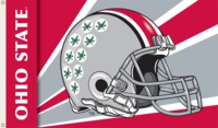 Ohio State Buckeyes 3' x 5' Flag with Grommets - Helmet Design