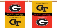Georgia - Georgia Tech 2-Sided 28" X 40" House Divided Banner