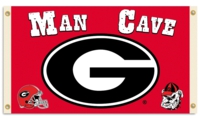 Georgia Bulldogs Man Cave 3' x 5' Flag with 4 Grommets