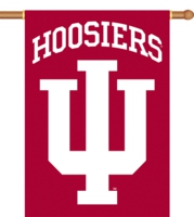 Indiana Hoosiers 2-Sided 28" x 40" Banner with Pole Sleeve