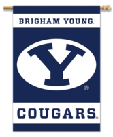 Brigham Young Cougars 2-Sided 28" x 40" Banner with Pole Sleeve