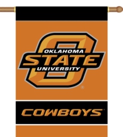 Oklahoma State Cowboys 2-Sided 28" x 40" Banner with Pole Sleeve