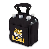 Louisiana State University Tigers 6-Pack Beverage Buddy - Black
