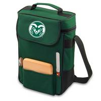 Colorado State Rams Embr. Duet Wine & Cheese Tote - Hunter Green