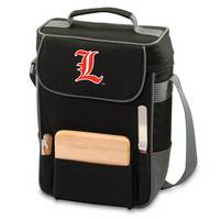 Louisville Cardinals Embr. Duet Wine & Cheese Tote - Black