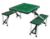 Marshall Thundering Herd Football Picnic Table with Seats -Green