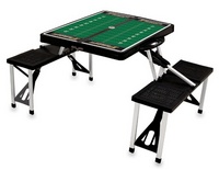 Purdue Boilermakers Football Picnic Table with Seats - Black