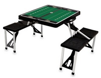 Wake Forest Demon Deacons Football Picnic Table with Seats-Black