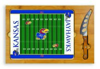 Kansas Jayhawks Football Icon Cheese Tray