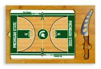 Michigan State Spartans Basketball Icon Cheese Tray